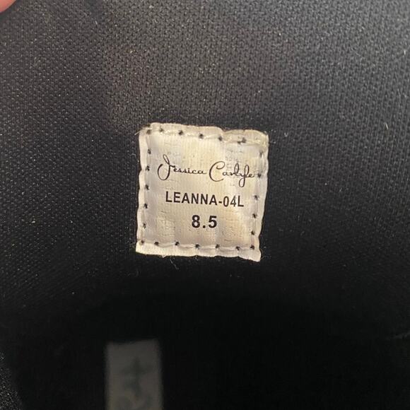 Jessica Carlyle Leanna Womens Combat Boots 8.5 Black Lace Up Zip Pocket Festival - Picture 4 of 9